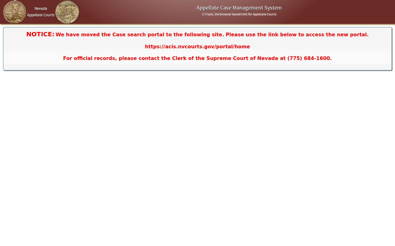 Pahrump people search through Nevada appellate case participants