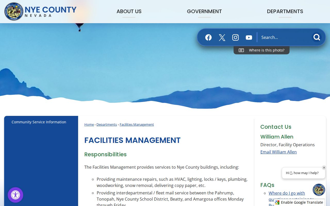 Pahrump voter records information from Nye County Clerk